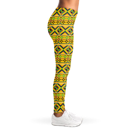 Asante Kente Pattern Print Women's Leggings