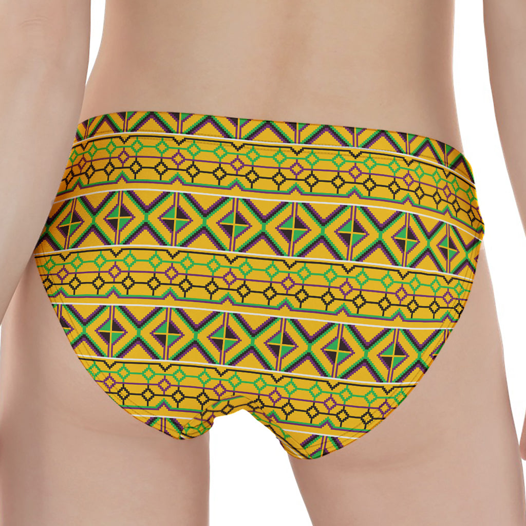 Asante Kente Pattern Print Women's Panties