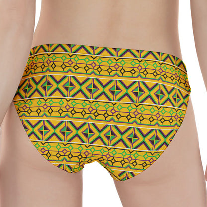 Asante Kente Pattern Print Women's Panties