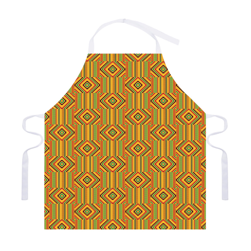 Ashanti Kente Pattern Print Adjustable Apron