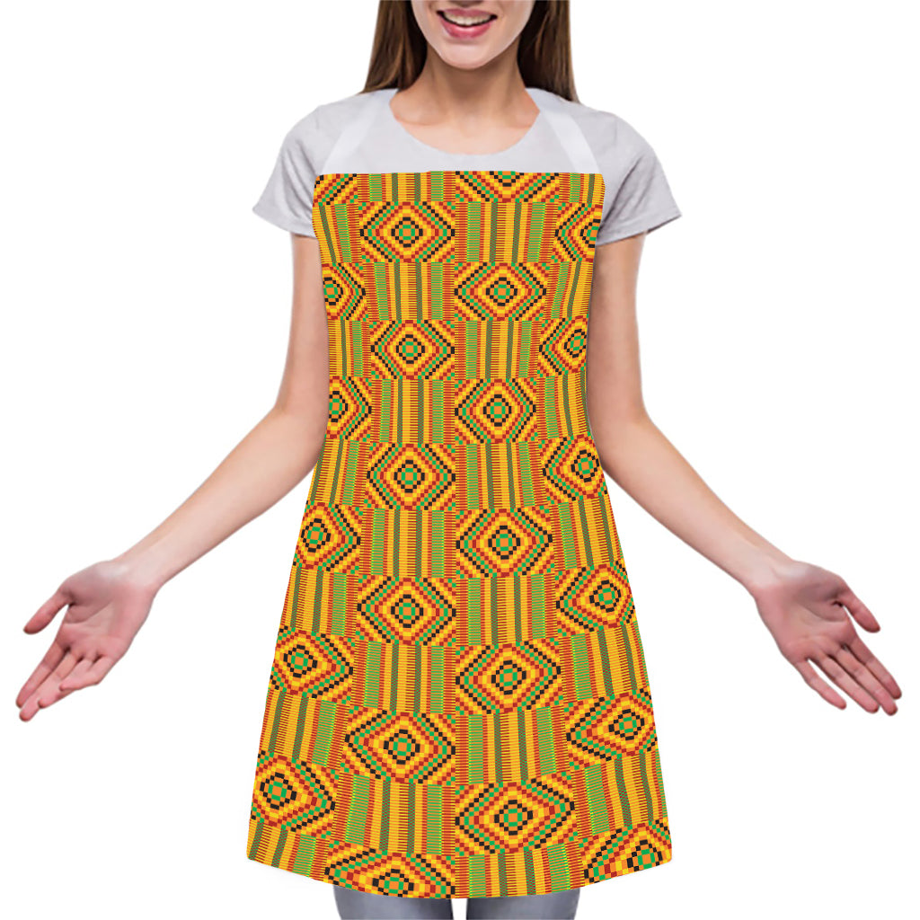 Ashanti Kente Pattern Print Adjustable Apron