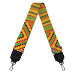 Ashanti Kente Pattern Print Bag Strap