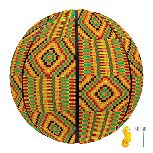 Ashanti Kente Pattern Print Basketball