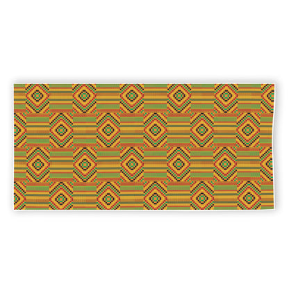 Ashanti Kente Pattern Print Beach Towel