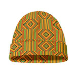 Ashanti Kente Pattern Print Beanie