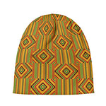 Ashanti Kente Pattern Print Beanie