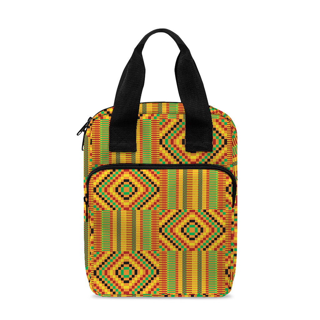 Ashanti Kente Pattern Print Bible Tote Bag