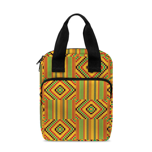 Ashanti Kente Pattern Print Bible Tote Bag