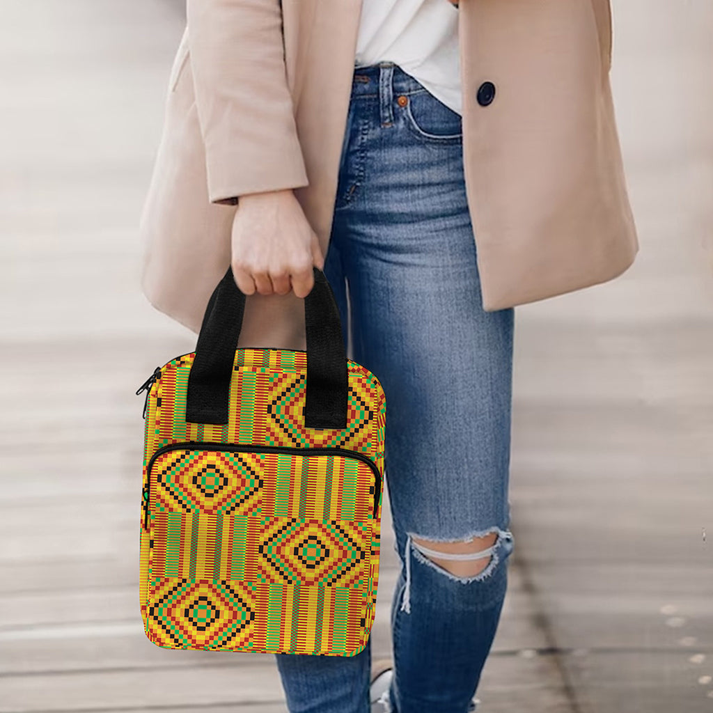 Ashanti Kente Pattern Print Bible Tote Bag