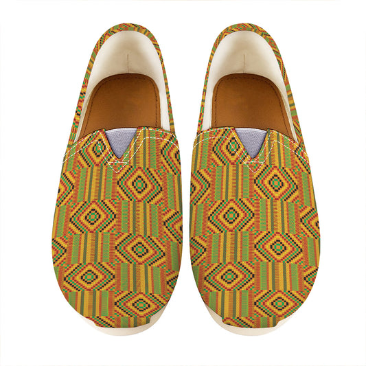 Ashanti Kente Pattern Print Casual Shoes