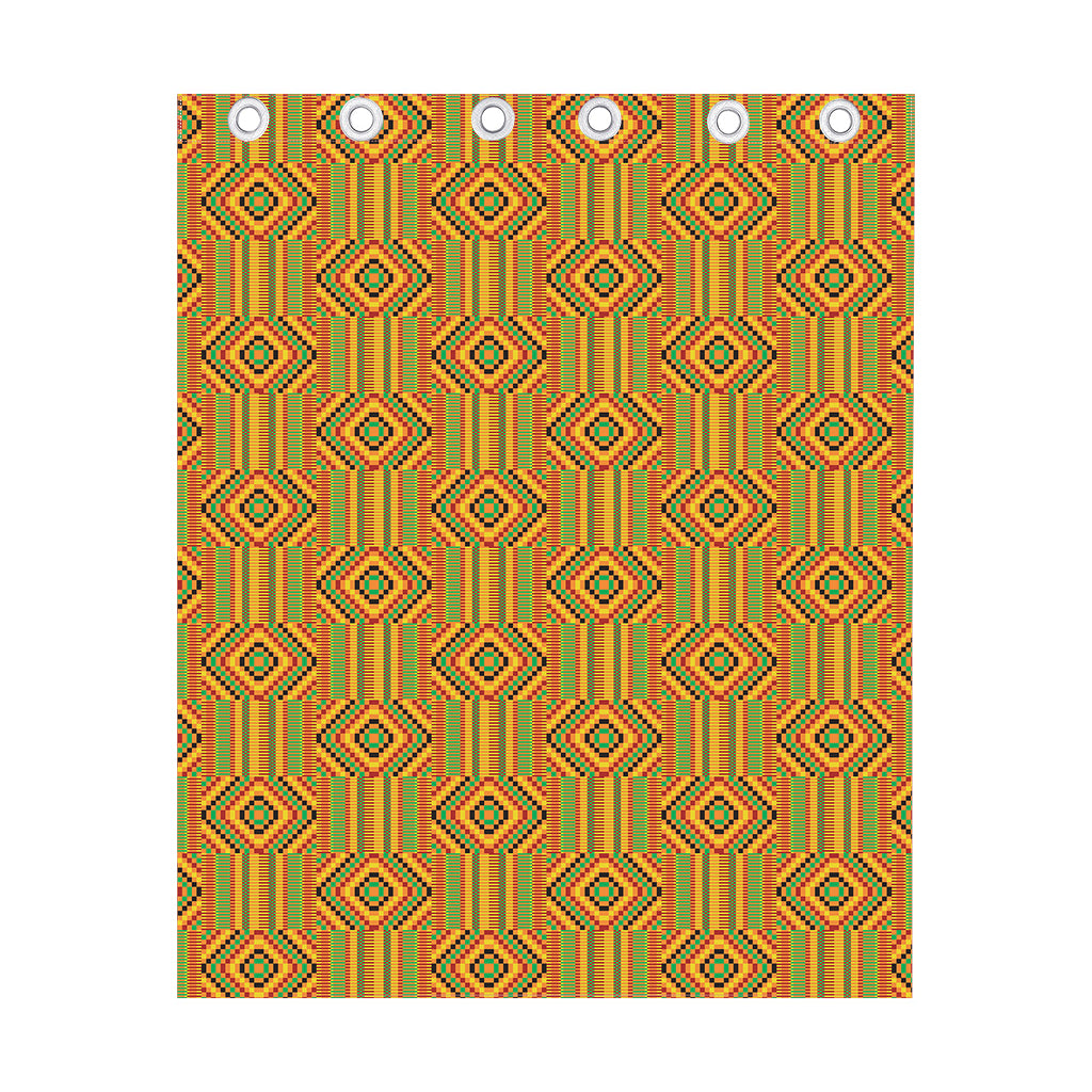 Ashanti Kente Pattern Print Curtain
