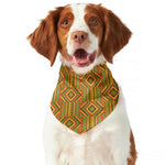 Ashanti Kente Pattern Print Dog Bandana