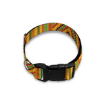 Ashanti Kente Pattern Print Dog Collar