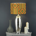 Ashanti Kente Pattern Print Drum Lamp Shade
