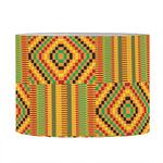 Ashanti Kente Pattern Print Drum Lamp Shade