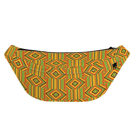Ashanti Kente Pattern Print Fanny Pack
