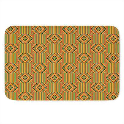 Ashanti Kente Pattern Print Indoor Door Mat