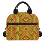 Ashanti Kente Pattern Print Insulated Lunch Bag