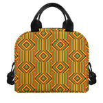 Ashanti Kente Pattern Print Insulated Lunch Bag