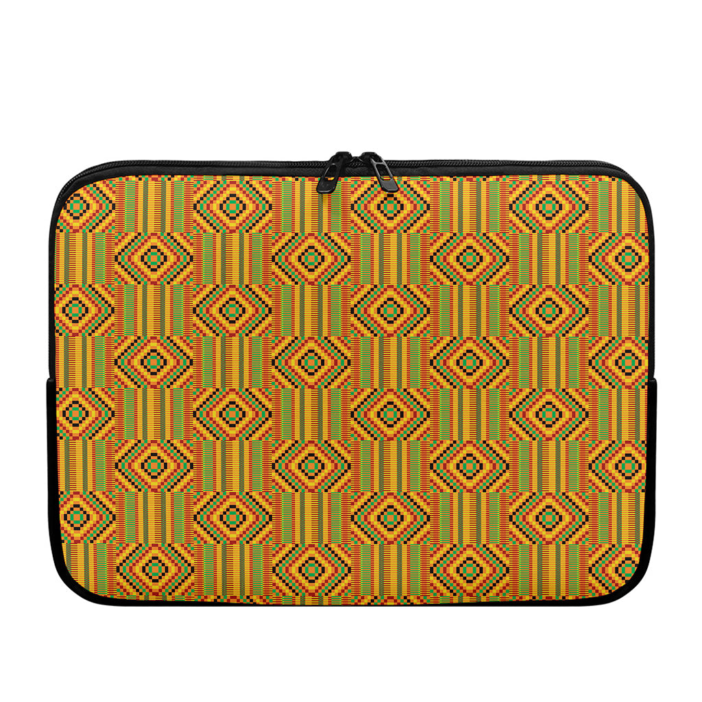 Ashanti Kente Pattern Print Laptop Sleeve