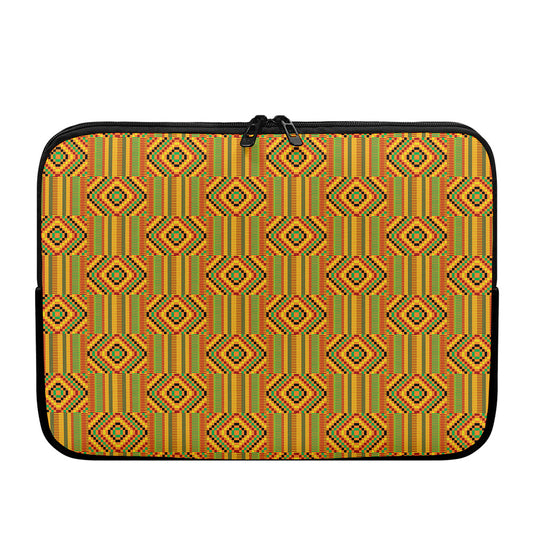 Ashanti Kente Pattern Print Laptop Sleeve