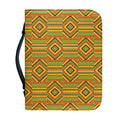 Ashanti Kente Pattern Print Leather Bible Cover
