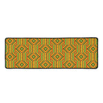 Ashanti Kente Pattern Print Long Kitchen Mat