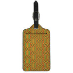 Ashanti Kente Pattern Print Luggage Tag