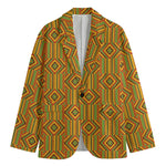Ashanti Kente Pattern Print Men's Blazer