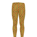 Ashanti Kente Pattern Print Men's Leggings