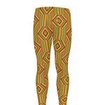 Ashanti Kente Pattern Print Men's leggings