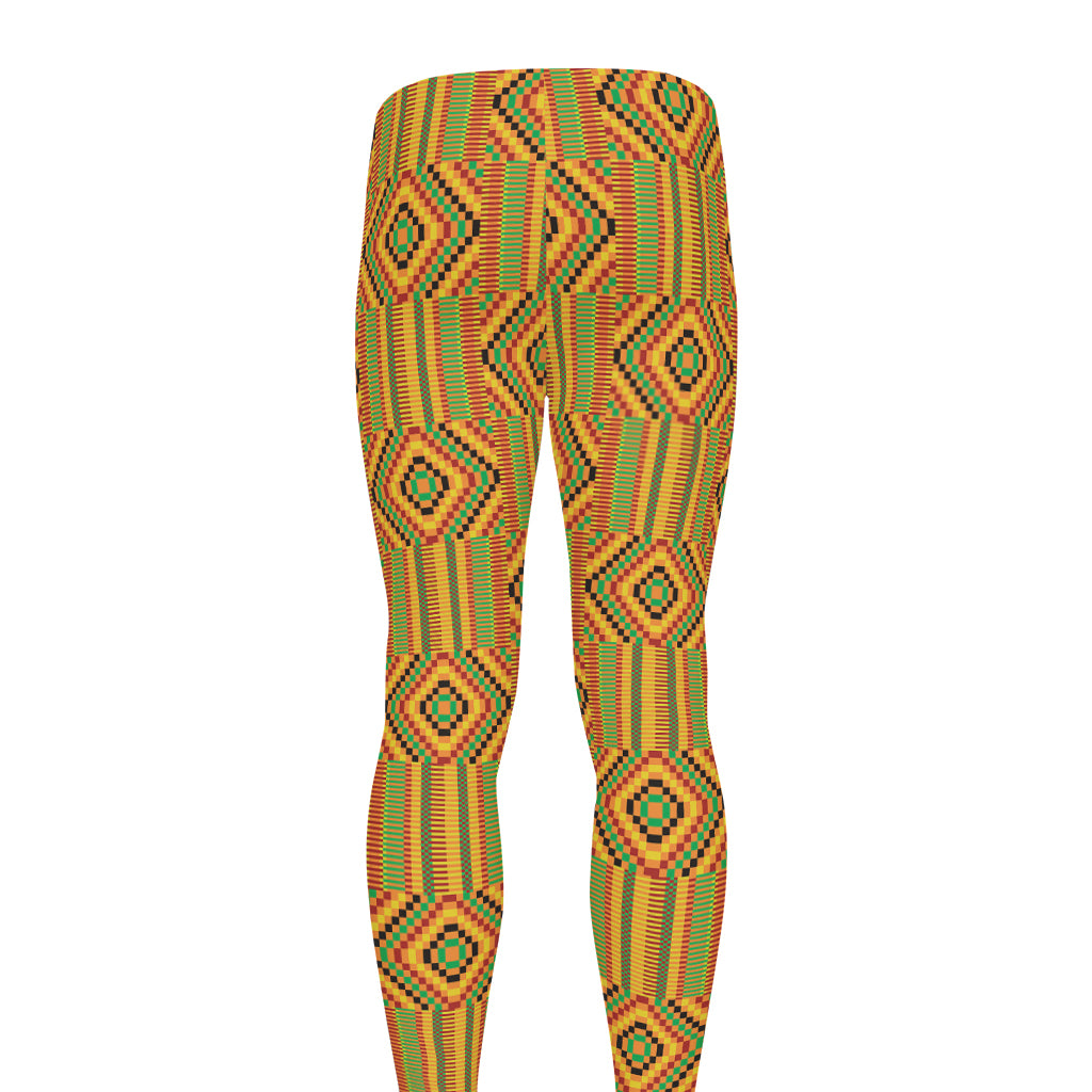 Ashanti Kente Pattern Print Men's leggings