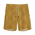 Ashanti Kente Pattern Print Men's Athletic Shorts