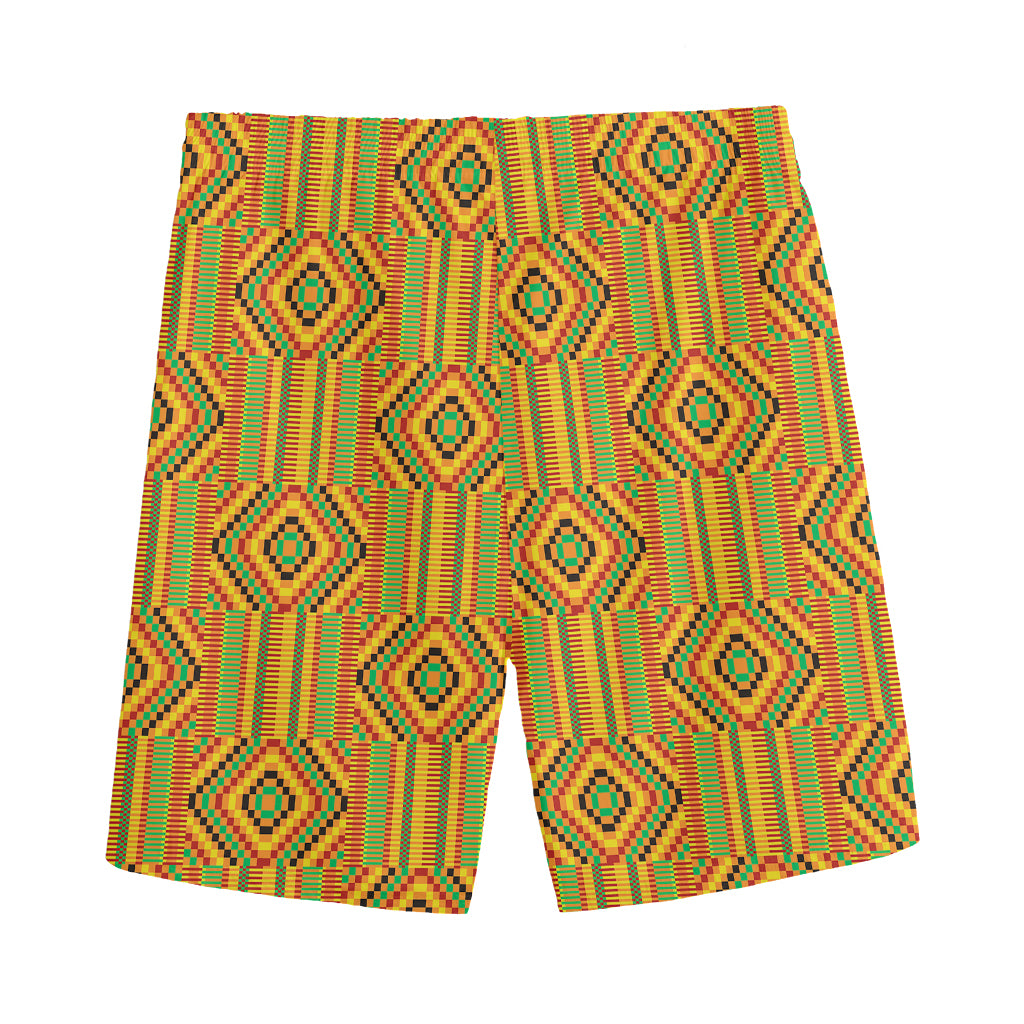 Ashanti Kente Pattern Print Men's Sports Shorts