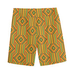 Ashanti Kente Pattern Print Men's Sports Shorts