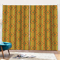 Ashanti Kente Pattern Print Pencil Pleat Curtains