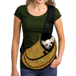 Ashanti Kente Pattern Print Pet Sling Carrier