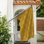 Ashanti Kente Pattern Print Polyester Flag
