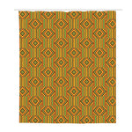 Ashanti Kente Pattern Print Polyester Shower Curtain