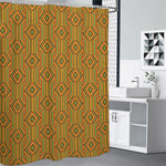 Ashanti Kente Pattern Print Premium Shower Curtain