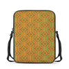 Ashanti Kente Pattern Print Rectangular Crossbody Bag