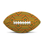Ashanti Kente Pattern Print Rugby Ball