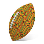 Ashanti Kente Pattern Print Rugby Ball