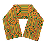 Ashanti Kente Pattern Print Scarf