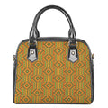 Ashanti Kente Pattern Print Shoulder Handbag