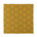Ashanti Kente Pattern Print Silk Bandana