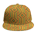 Ashanti Kente Pattern Print Snapback Cap