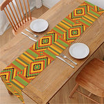 Ashanti Kente Pattern Print Table Runner