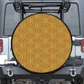 Ashanti Kente Pattern Print Tire Cover