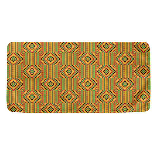 Ashanti Kente Pattern Print Towel